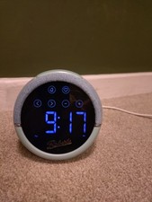 Roberts Zen analogue alarm clock FM radio alarm duck egg blue USB powered