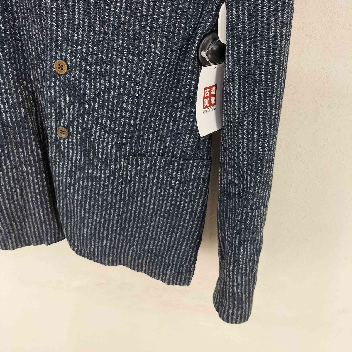 45rpm Indigo Hickory Stripe Denim Jacket Japan Made Size 3