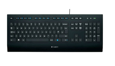 Logitech K280e kabelgebundene Tastatur (920-005217) Schwarz QWERTY US-Intern.