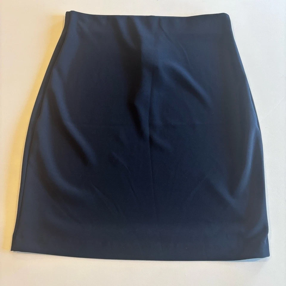 Falda lápiz JOSEPH RIBKOFF azul medianoche 40 midi talla 10 nueva con etiquetas Foto 4 de 4