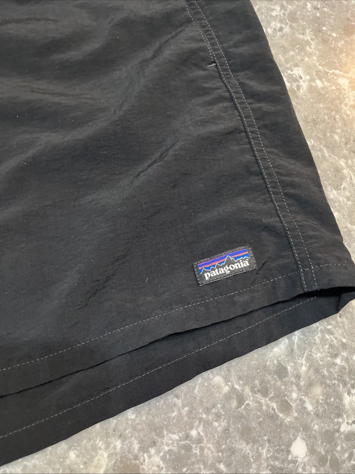 Pantalones Cortos Patagonia Para Mujer L Bolsos Negros 5” Bolsillos Entrepierna Reciclado Nyon Foto 2 de 4