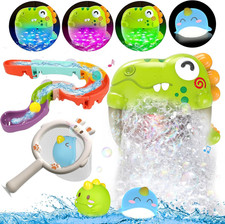 Toddler Bubble Bath Toys, Light up Bath Bubble Machine Toy for Kids Age 1-3 3-5