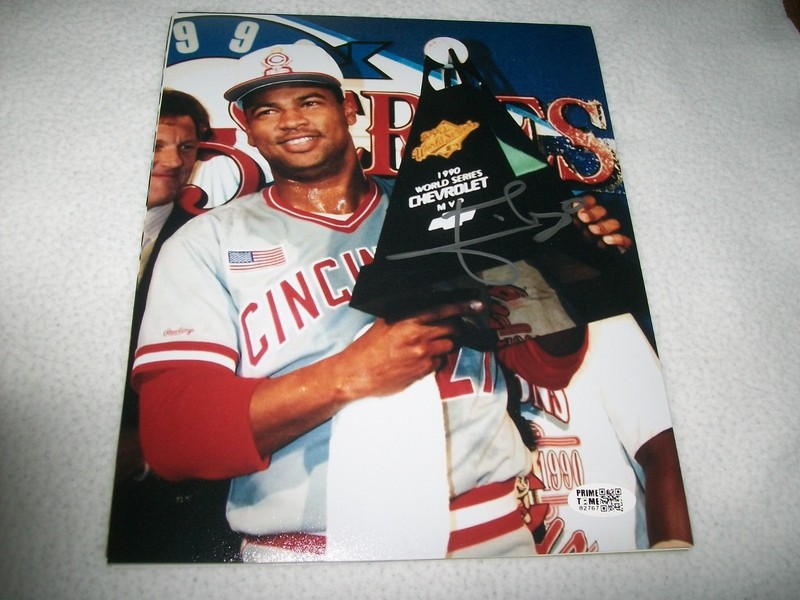 JOSE RIJO AUTOGRAPH SIGNED AUTO 8X10 PHOTO 1990 WORLD SERIES CINCINNATI REDS