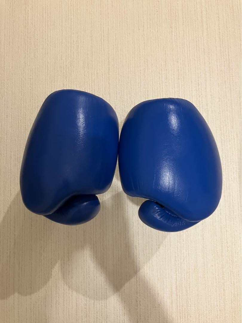 Winning Boxing Gloves 8oz Blue MS200B Pro Model Japan Used