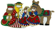 Christmas Iron On Angels Three Kings Decoration Display Seasonal Holiday  Craft