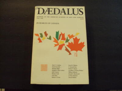 Daedalus In Search Of Canada Fall 1988 sc American Academy Of Arts Scie ID:76819