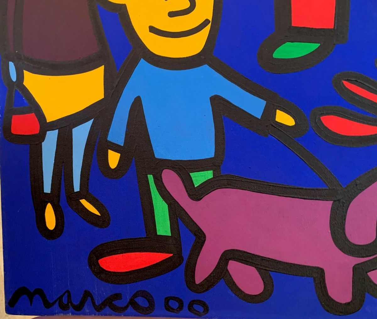 MARCO, Untitled NYC Pop Art - Acrylic on Canvas Painting
