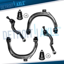 Front Upper Control Arms Ball Joint Tie Rods for Buick Rainier Chevy Trailblazer