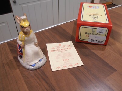 Royal Doulton Bunnykins Figur ''Brittania'' verpackt mit Zertifikat