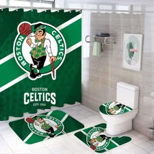 Basketball Sport Celtics Shower Curtain Bathroom set