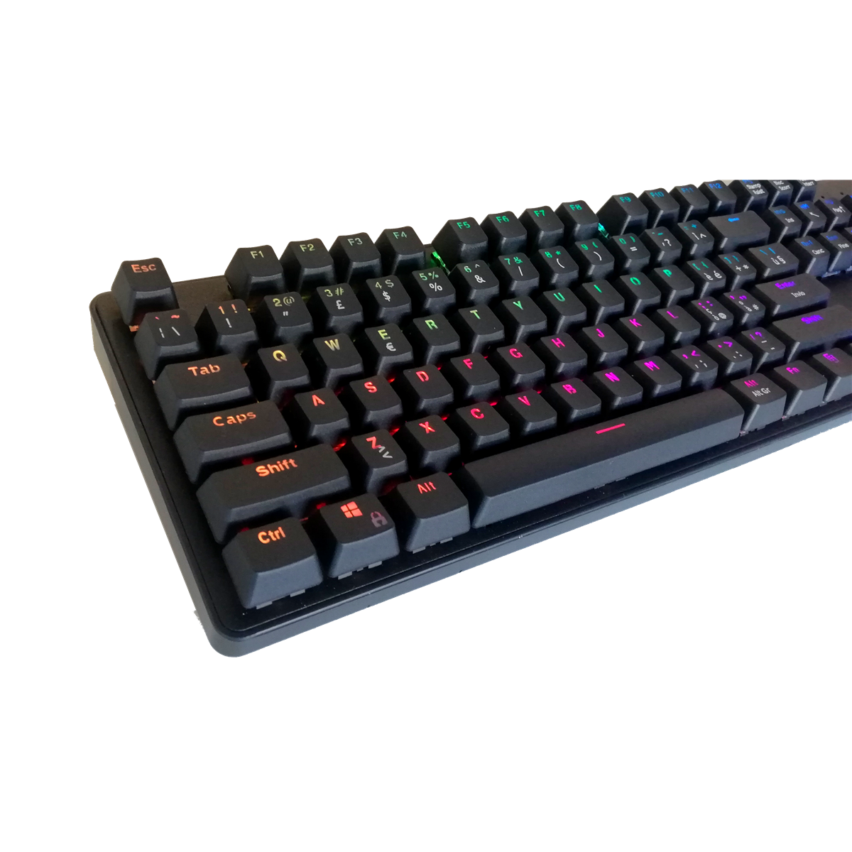 TASTIERA MECCANICA GAMING PROGRAMMABILE BACKLIGHT LED SWITCH BLUE CON CLICK