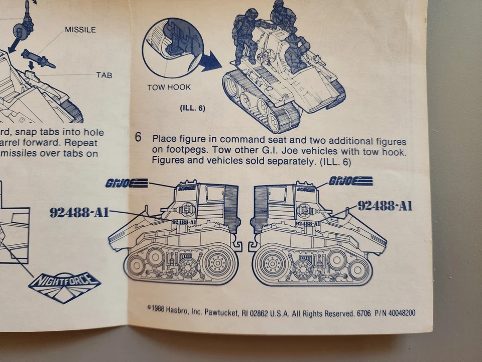 De colección GI Joe Night Force Night Raider Triple T planos solo Hasbro ARAH Foto 4 de 4