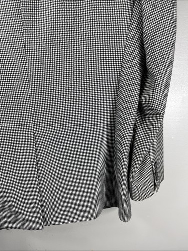 Hart Schaffner Marx Ing Loro Piana Blazer Mens 42 L Houndstooth Spun Cashmere - 第 16/18 張圖片