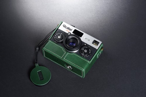 Echt Echtleder Halb Kameratasche Tasche Hülle für Rollei 35AF Filmkamera - Bild 39 von 46