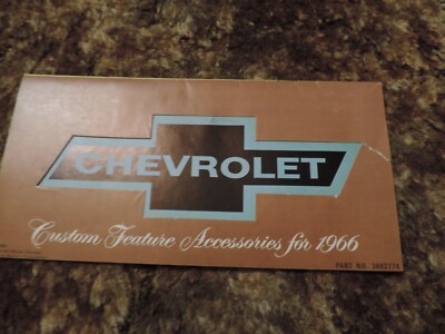Chevy Custom Accessories for 1966 brochure