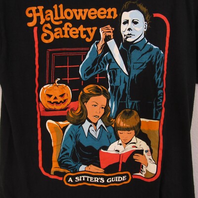 SPENCERS Michael Myers Halloween Safety Graphic T-Shirt Steven