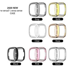 For Fitbit versa3/Sense Watch Case Protective Bumper Cover Frame Shell Part