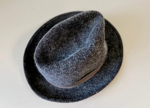 Sombrero Fedora Vintage Años 60 Fieltro Lana Soviético Ucraniano Khust Trilby Estilo Gorra Para Hombres - Imagen 6 de 7