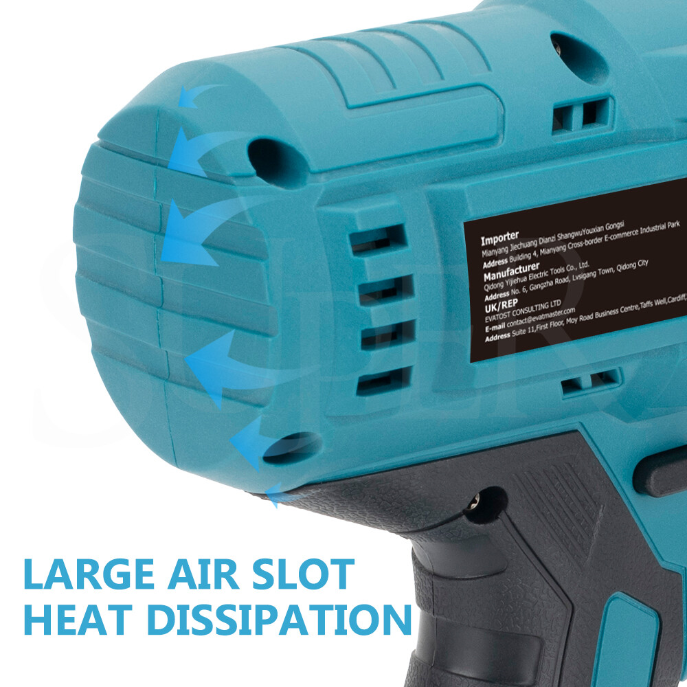 1500NM Brushless Cordless 1/2'' Impact Wrench Rattle Gun For Makita 18V