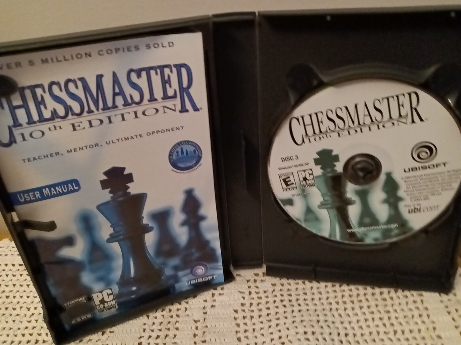 CHESSMASTER 10th Edition Teacher Mentor Opponent PC CD-ROM Computer Game 3  CD'S 8888681946