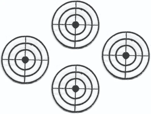 Shooting Target Patch with Cross Hairs Embroidered Iron on Sew On