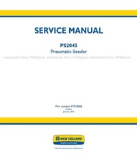 New Holland PS2045 PS 2045 Seminatrice Pneumatica Manuale Servizio Riparazione Officina
