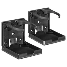2X Universal Adjustable Car Van Folding Cup Holder Drink Holders Vehicle Boat US