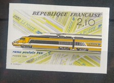 Timbre Non Dentelés train postal TGV N° 2334 Neuf** 1984