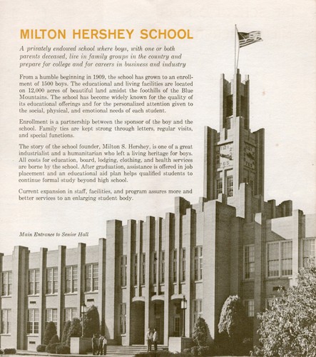 Milton Hershey Private School for Boys Hershey PA Vintage Brochure B&W Photos - Picture 2 of 3