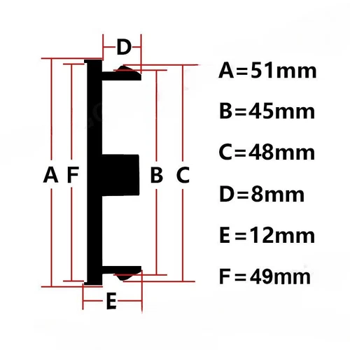 Nabendeckel Nabenkappen Felgendeckel Radnabenkappe Autoradmitten Schwarz 4x 51mm - Bild 3 von 14