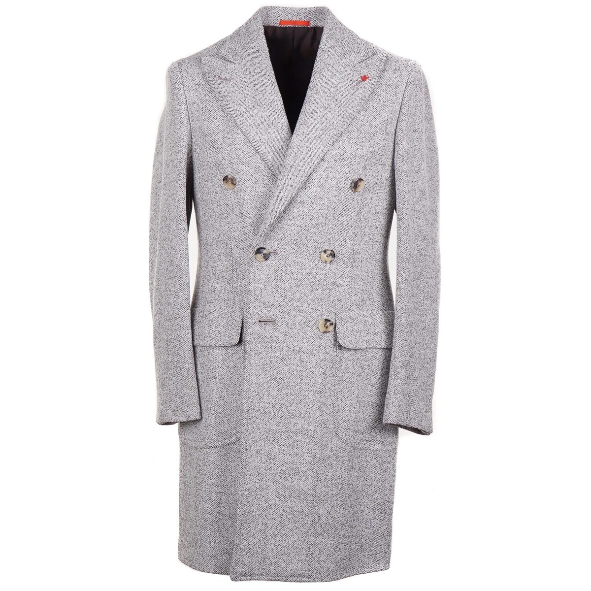 Isaia overcoat clearance