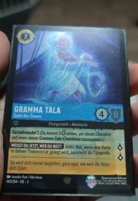 Disney Lorcana Gramma Tala Foil 143/204 DE Deutsch Die Tintenlande 