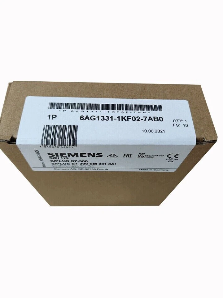 6AG1331-1KF02-7AB0 1 STÜCK NEU SIEMENS SIPLUS S7-300 SM 6AG1331-1KF02-7AB0 - Bild 1 von 1