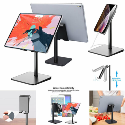 Universal Phone Adjustable Tablet Stand Desktop Holder Mount for iPad iPhone New - Picture 2 of 11