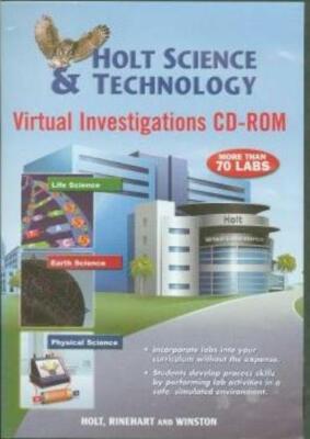 Holt Science Technology Virtual Investigations PC MAC CD life earth physical BOX