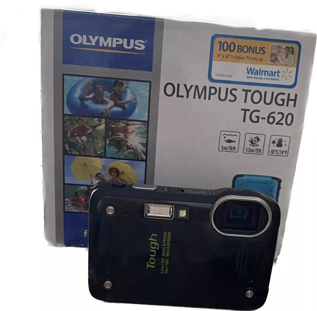 Olympus Tough TG-620 Waterproof Digital Camera w/Battery, Charger