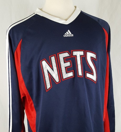 adidas new jersey nets shooting shirt men sz l clima365 jersey
