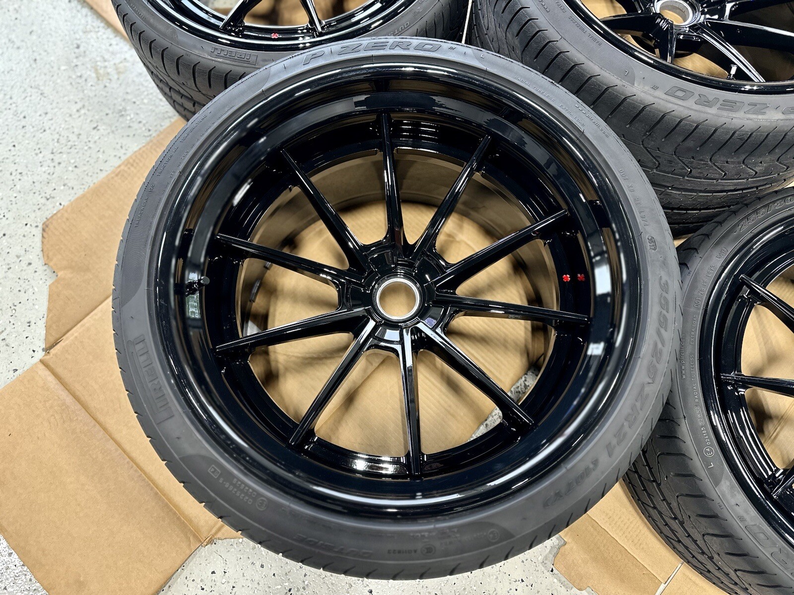 ANRKY AN38 3-Piece Forged Wheels for PAGANI HUAYRA with Tires CUSTOM ONE-OF-ONE!