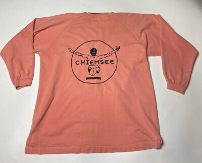 Vintage Chiemsee Windsurfing Thick Sweatshirt Size XL Orange