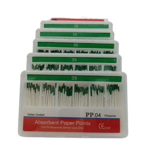 10 Packs Dental Endodontics Absorbent Paper Point Taper 0.04 35# 100pcs/pack - Image 3 of 4