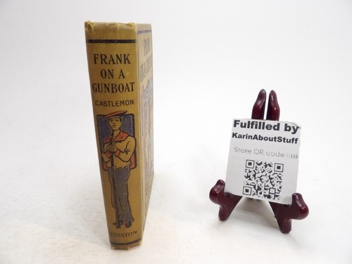 Antique Books 4 from Gun Boat Series Frank By Harry Castlemon 1890's Set Prairie - Picture 4 of 14