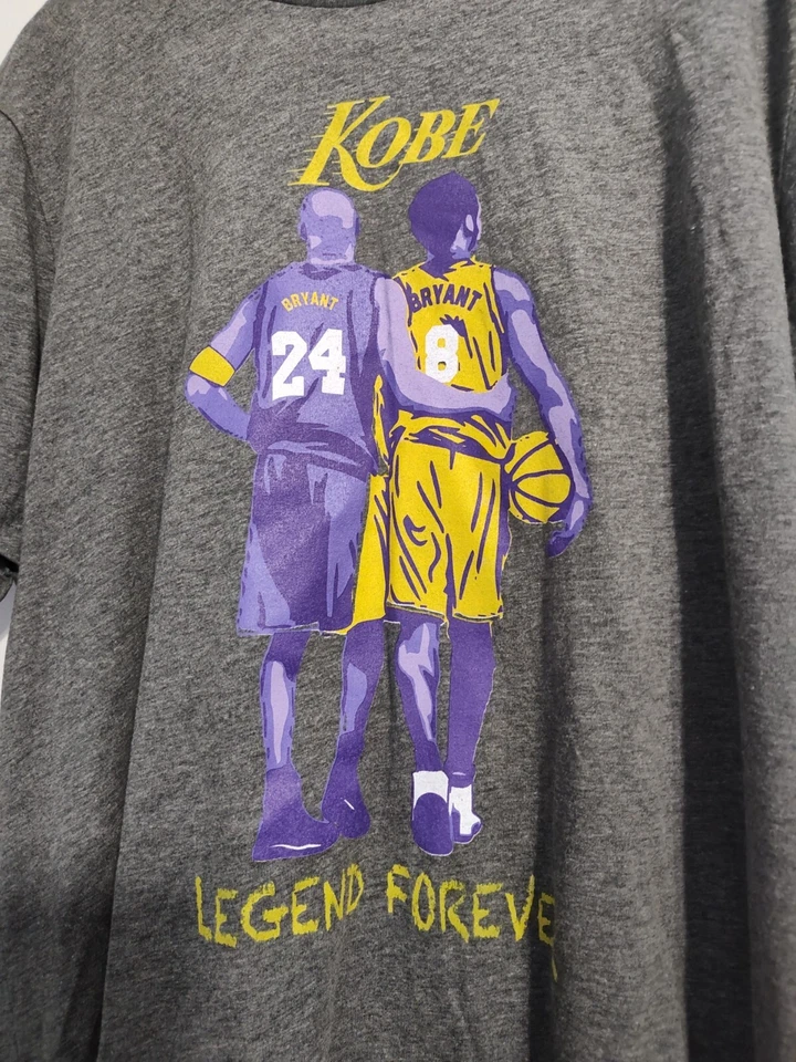 Camiseta Kobe Bryant-Legend Forever-Gris Oscuro-Hombre -Adulto Talla XL-NUEVA SIN ETIQUETAS Foto 2 de 4