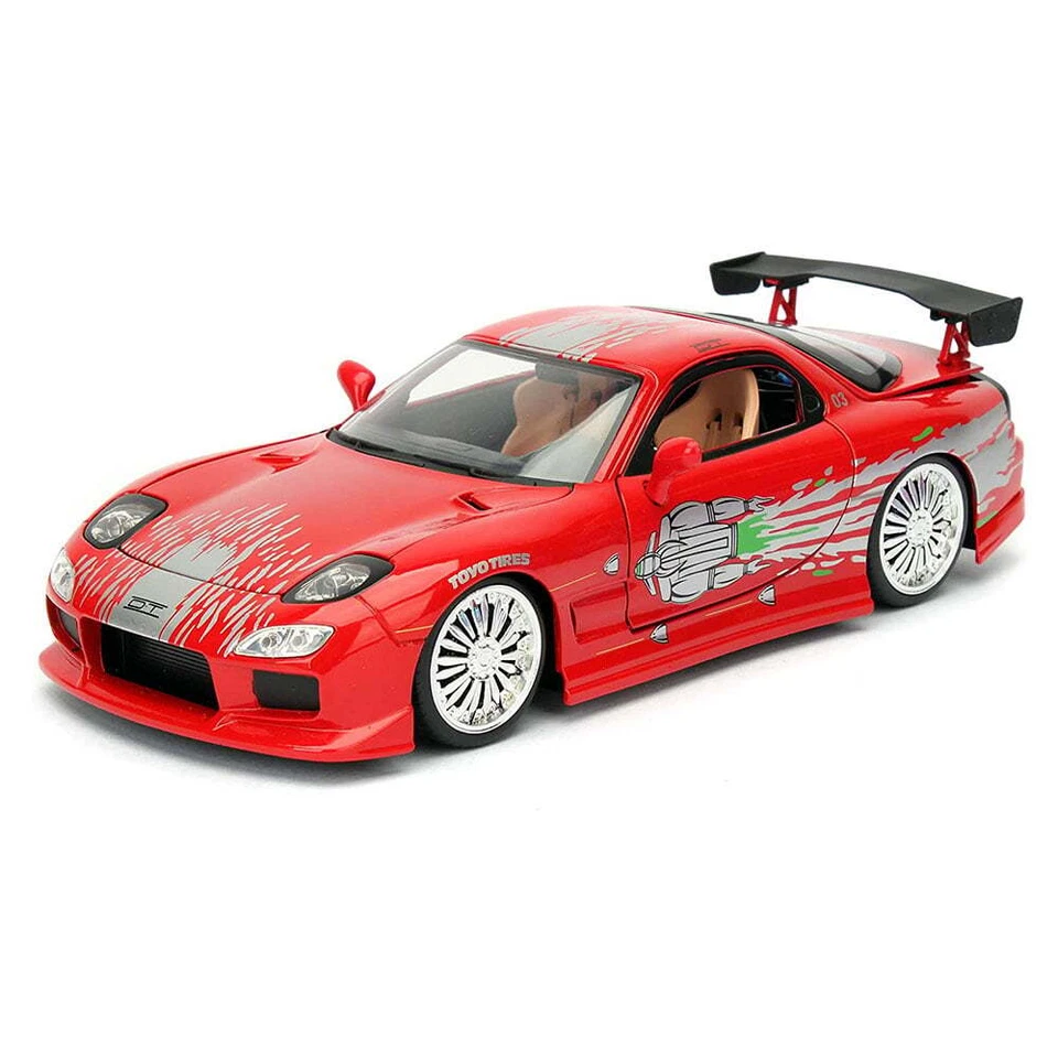 Jada Fast and Furious Dom's Mazda RX-7 1:24 Scale Die-Cast Vehicle NEW