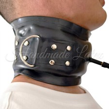 Latex Neck Corset Inflatable Neck Corset Collar Back Zipper Customized BDSM