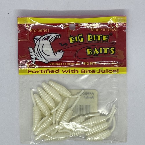 Big Bite Baits 1.5" Panfish Minnow Pearl 15 Pack White Plastic Crappie