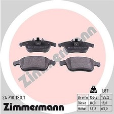 ZIMMERMANN Bremsbelagsatz, Scheibenbremse Vorderachse für RENAULT