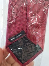 DAVID JONES Red Tie Size O/S Formal Business Work wear Preloved