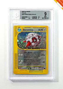 Pokemon BGS 9 Forretress #H8 Holo Skyridge 2003 Italiano