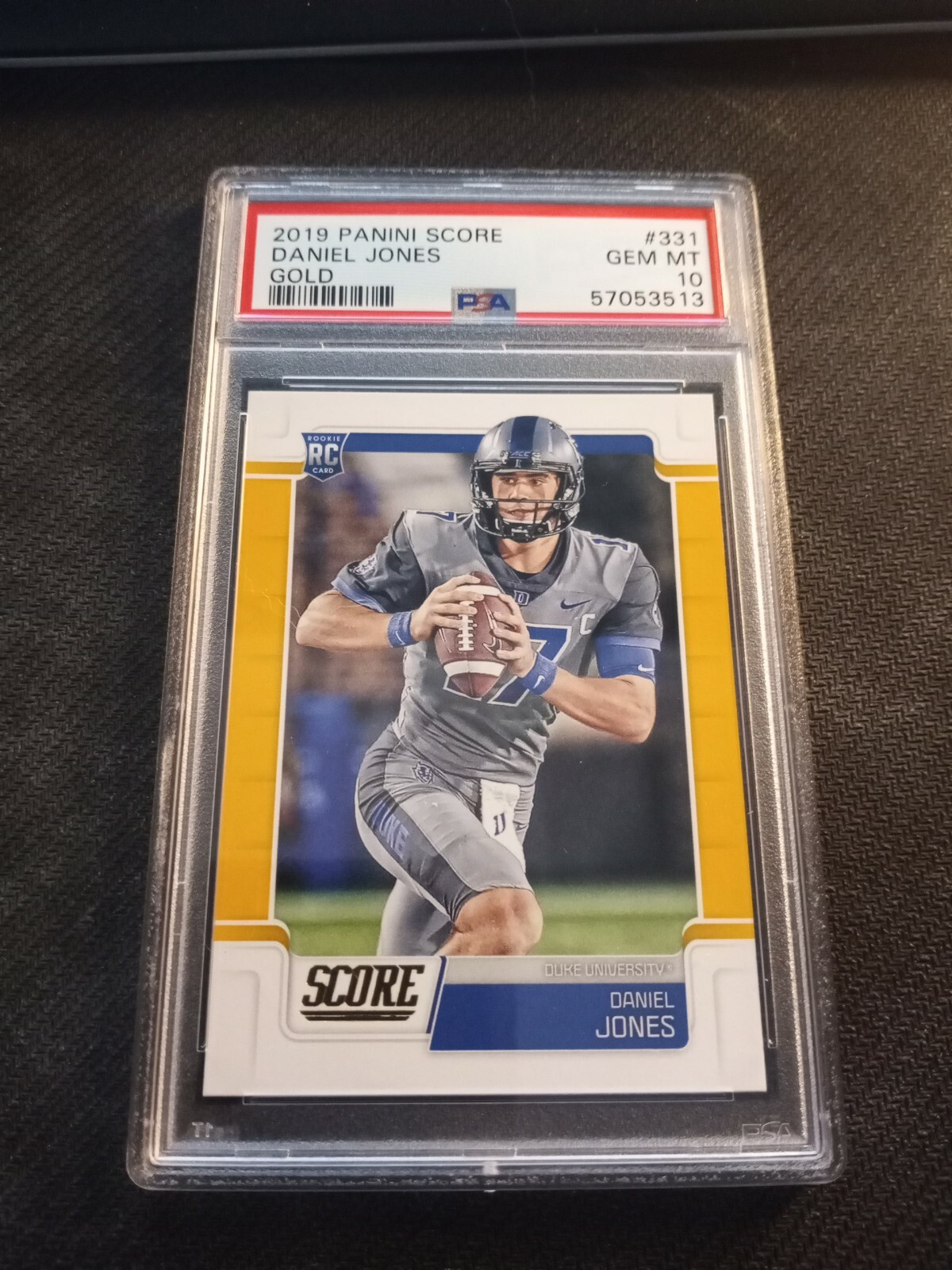 Daniel Jones Panini Score #331 Gold