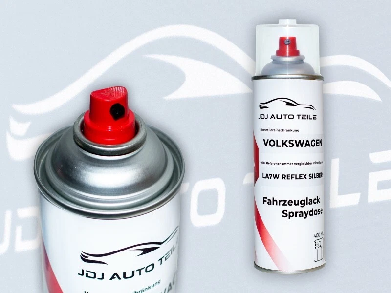 Autolack Spray Set für VW AUDI Skoda LA7W Reflexsilber + Klarlack 2x400ml - Bild 2 von 2